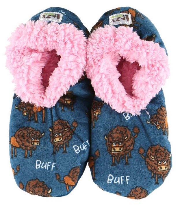 Buff Fuzzy Feet Slippers – Buffalo Gal